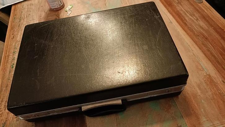 Oude Samsonite Diplomatenkoffer met Sleutel, Sieraden, Tassen en Uiterlijk, Koffers, Gebruikt, Hard kunststof, Minder dan 50 cm