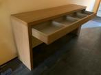 Houten wandtafel met lade, Ophalen, Eikenhout, Zo goed als nieuw, 150 tot 200 cm