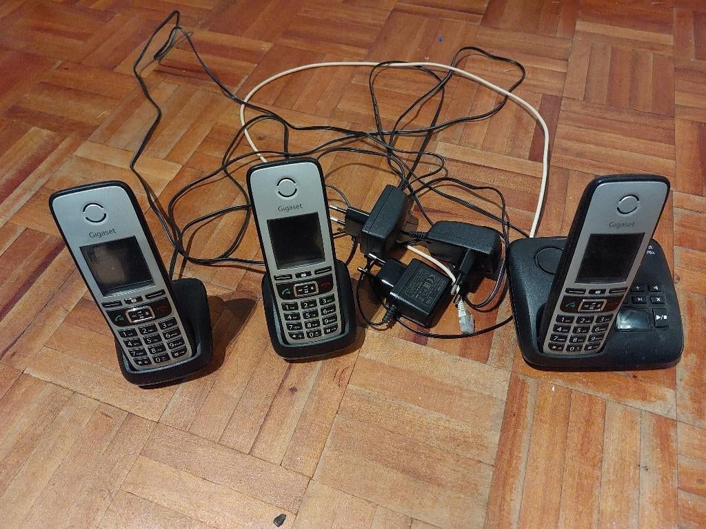 Telefoon Gigaset A670A 3 draadl. telefoons met Antw apparaat, Ophalen, Gebruikt, 3 handsets