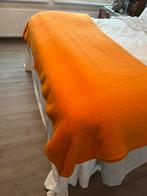 VINTAGE ORANJE DEKEN WOONDEKEN BED SOFA, Huis en Inrichting, Slaapkamer | Beddengoed, Tweepersoons, Oranje, Ophalen of Verzenden