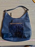 Gigi fratelli schoudertas leer, Ophalen of Verzenden, Gebruikt, Blauw, Schoudertasje