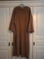 Geribbelde Abaya jurk robe bruin cognac, Bruin, Ophalen of Verzenden, Zo goed als nieuw, Maat 36 (S)