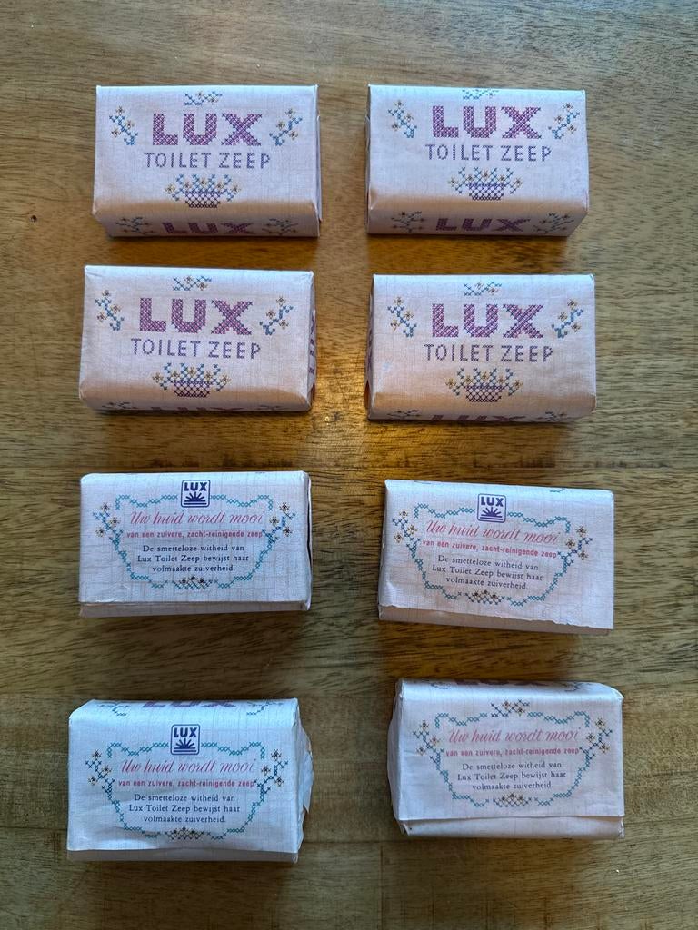 Vintage LUX Toilet Zeep - Set van 8, Ophalen of Verzenden, Zo goed als nieuw, Bad & Douche