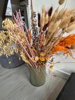 Droogbloemen boeket in vaas, Ophalen, Zo goed als nieuw