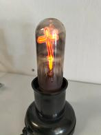 Vintage  Lamp met Kruis Gloeidraad met bakelieten voet, Gebruikt, Ophalen of Verzenden, Glas, Onbekend