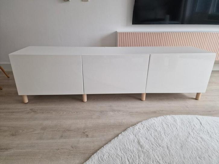 Ikea Besta TV Meubel - 180cm, Huis en Inrichting, Kasten | Dressoirs, Zo goed als nieuw, 150 tot 200 cm, 25 tot 50 cm, Met deur(en)