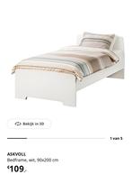 2x IKEA bed ‘Askvoll’, Ophalen, Gebruikt, 90 cm, Eenpersoons