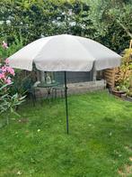 Parasol zandkleur 180cm met knikfunctie, Ophalen of Verzenden, Gebruikt, 1 tot 2 meter