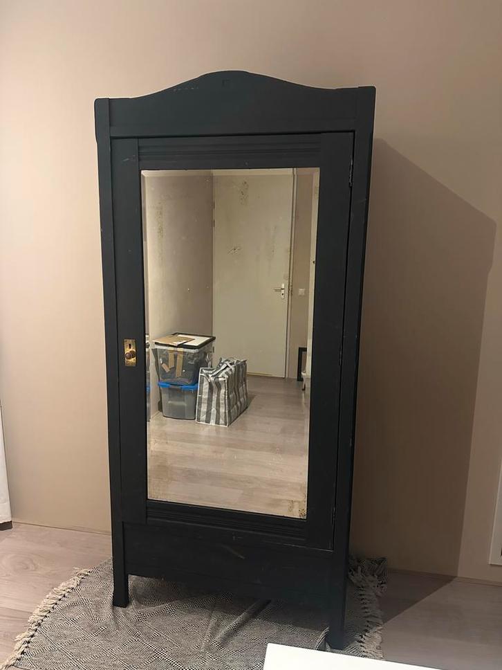 Houten Spiegelkast - Opknapper!, Huis en Inrichting, Kasten | Kledingkasten, Gebruikt, 150 tot 200 cm, 50 tot 100 cm, 25 tot 50 cm