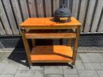 Kamado mini 13” meubel incl kamado, Ophalen, Gebruikt, Houtskool, Zelf gemaakt