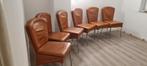 Eetkamerstoelen - Set van 6, Huis en Inrichting, Gebruikt, Bruin, Vintage, Ophalen of Verzenden