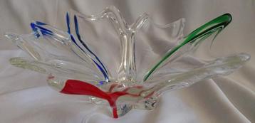 Murano schaal (31 cm) - Rood/Groen/Blauw - 1960 beschikbaar voor biedingen