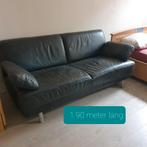 Echt leren bank, Huis en Inrichting, Ophalen, Gebruikt