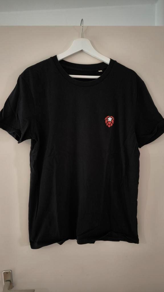 Stadsbrouwerij Maastricht zwart t-shirt hop logo maat Medium, Verzamelen, Biermerken, Zo goed als nieuw, Kleding, Overige merken