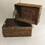 Set van 2 manden – waterhyacint - handgemaakt - TTM Wonen, Mand, Www.ttmwonen.nl, Www.ttmwonen.nl, Nieuw