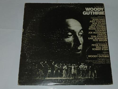 2lp A Tribute To Woody Guthrie 1972, Cd's en Dvd's, Vinyl | Jazz en Blues, Gebruikt, Blues, 1960 tot 1980, 12 inch, Ophalen of Verzenden