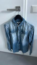 Gave spijkerblouse maat s, Kleding | Heren, Overhemden, Ophalen of Verzenden, Zo goed als nieuw, Blauw