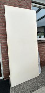 opdekdeur / 2 deuren met klinken en scharnieren, Ophalen, Gebruikt, 80 tot 100 cm, Binnendeur