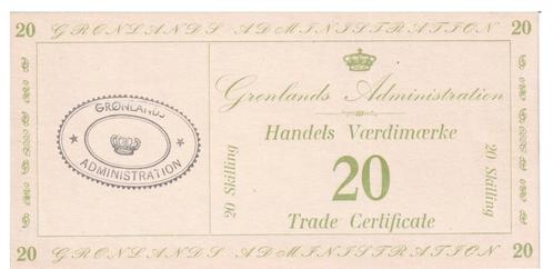 Groenland 20 Skilling 1942 (UNC), Postzegels en Munten, Bankbiljetten | Europa | Niet-Eurobiljetten, Los biljet, Overige landen