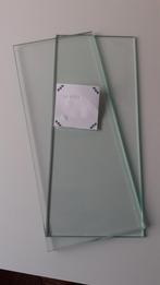 2 glas plaatjes , glazen plankjes 32 x 13.3, Minder dan 80 cm, Minder dan 80 cm, Nieuw, Ophalen of Verzenden
