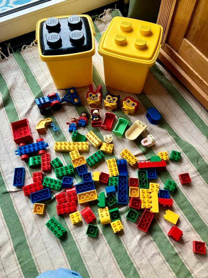 2 bakken diverse duplo, Kinderen en Baby's, Speelgoed | Duplo en Lego, Gebruikt, Duplo, Ophalen of Verzenden