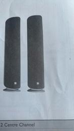 Kef zuilboxjes HTS5001.2. Kleur zwart., Gebruikt, 60 tot 120 watt, Front, Rear of Stereo speakers, Ophalen