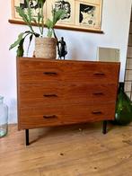 Vintage ladekast, Deens design dressoir, jaren 60, Huis en Inrichting, Kasten | Ladekasten, Minder dan 100 cm, 25 tot 50 cm, Gebruikt