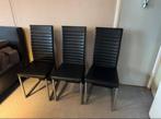 Eetkamerstoelen 2 stuks, Ophalen, Gebruikt, Zwart, Drie
