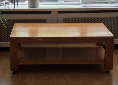 Eikenhouten salontafel massief, Antiek en Kunst, Antiek | Meubels | Tafels, Ophalen