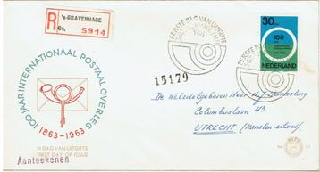 Nederland 1963 Postaal Overleg Posthoorn E57 Aant. OPEN KLEP beschikbaar voor biedingen