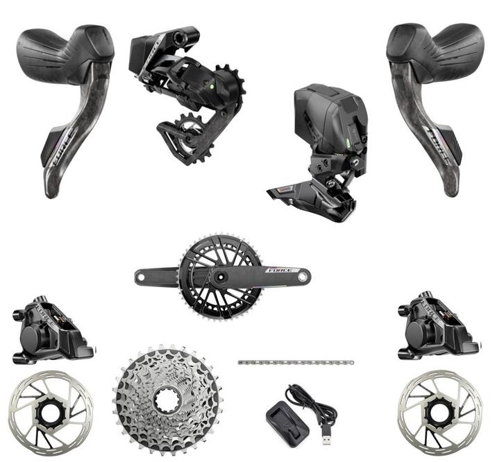 SRAM Force AXS E1 2x12 groepset nieuw model, Fietsen en Brommers, Fietsonderdelen, Nieuw, Racefiets, Overige typen, Ophalen of Verzenden