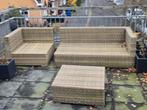 Wicker Loungeset - Bank, Stoel & Tafel, Tuin en Terras, Gebruikt, 3 zitplaatsen, Ophalen of Verzenden, Bank