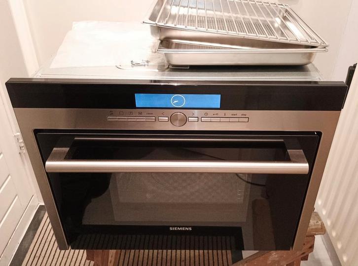 Siemens inbouw Stoomoven 45 cm E-nr: HB26D552 Type: HLHB26-2, Witgoed en Apparatuur, Ovens, Gebruikt, Inbouw, Oven, 45 tot 60 cm