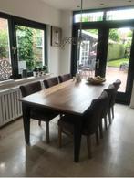 Massief kersen houten eettafel, Huis en Inrichting, Tafels | Eettafels, Ophalen, Gebruikt, 50 tot 100 cm, Vijf personen of meer