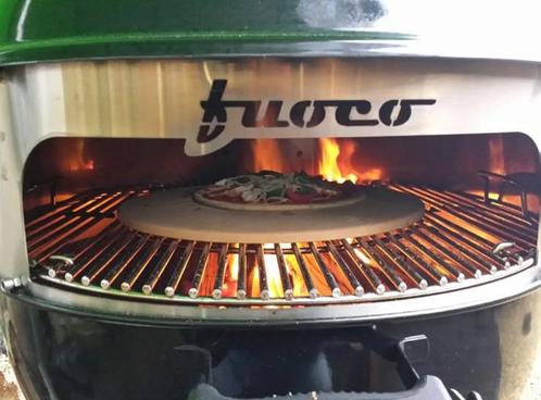 Fuoco Pizza Ring, pizzasteen + schep voor houtskoolbarbeques, Tuin en Terras, Barbecue-accessoires, Gebruikt, Ophalen