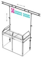Lichtbrug voor DB3 DJ tafel, Heavy duty licht bar