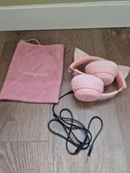 Roze Koptelefoon met Kattenoren, Ophalen, Gebruikt, Op oor (supra aural), Overige merken
