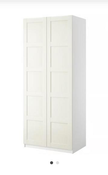 Witte Ikea Pax kast (2 enkele kasten)