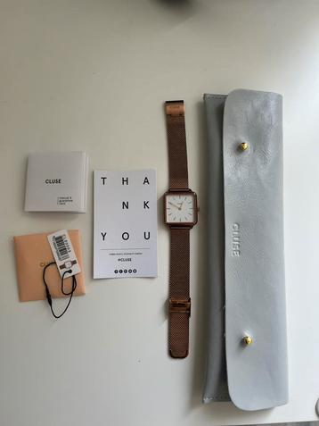 Cluse La Tétragone Watch Mesh rosegoud (horloge) beschikbaar voor biedingen