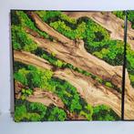 Koop ons uniek olijfhout om uw eigen mos schilderij te maken, Ophalen, Minder dan 50 cm, Nieuw, Schilderij