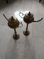 messing olielamp snotneus oriëntaals Arabisch antiek vintage, Antiek en Kunst, Verzenden