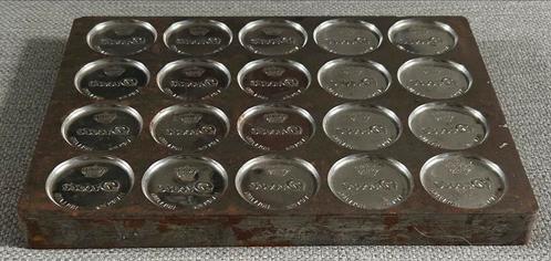 OUDE Droste Haarlem chocolade mal chocolademal metaal, Verzamelen, Merken en Reclamevoorwerpen, Zo goed als nieuw, Overige typen