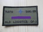 Nametag RNLAF NATO DARS NM NLD Logistics Of-2, Embleem of Badge, Nederland, Luchtmacht, Verzenden