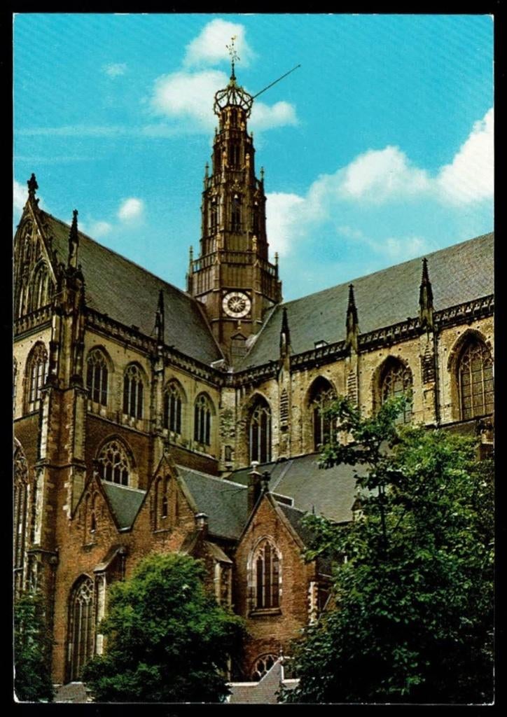 Haarlem : Grote of St. Bavokerk, Ophalen of Verzenden, 1960 tot 1980, Ongelopen, Noord-Holland