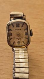 Antiek goudkleurig dameshorloge prisma 17 rubis met rekband, Sieraden, Tassen en Uiterlijk, Horloges | Antiek, Overige merken