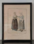 Antiek prent Evert Maaskamp klederdracht De Zamenspraak 1807, Antiek en Kunst, Ophalen of Verzenden