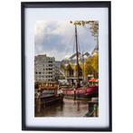 Rotterdam Oude Haven Poster in zwarte lijst, Ophalen of Verzenden, Zo goed als nieuw, Foto of Poster, Minder dan 50 cm