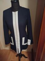 Jas zara nieuw met kaartje diep blauw room kleur afgewerkt, Ophalen of Verzenden, Nieuw, Maat 46/48 (XL) of groter, Blauw