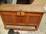 :antieke eiken kist,hang/sluitwerk moet gerestaureerd worden, Ophalen, Gebruikt, 100 tot 150 cm, 50 tot 75 cm