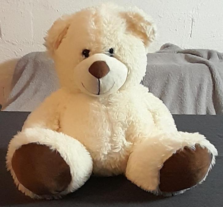 Witte plüsche Kuschel Woolis beer 40 cm, Kinderen en Baby's, Speelgoed | Knuffels en Pluche, Zo goed als nieuw, Beer, Ophalen of Verzenden
